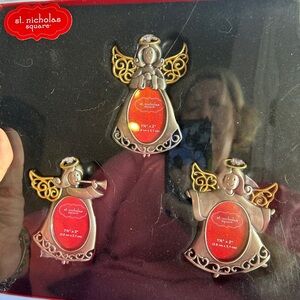 Hallmark Gold and Silver Angel Picture Frames